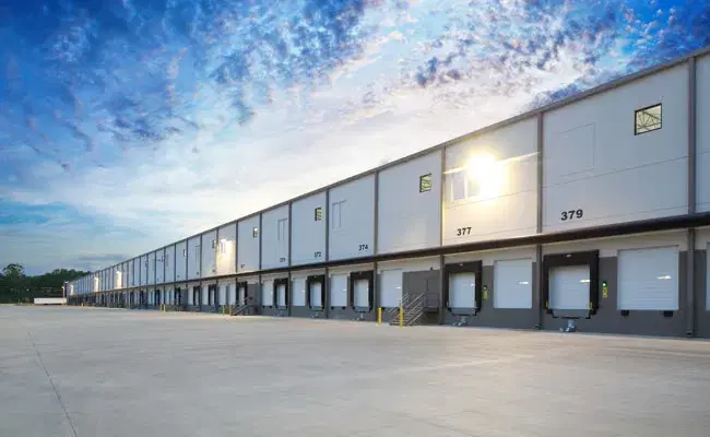 Loading docks of a Grade-A warehouse facility